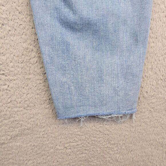 Ava & Viv Jeans Womens 18 Blue Mid Rise Skinny Ripped Distressed Light Wash Chic - Picture 6 of 15